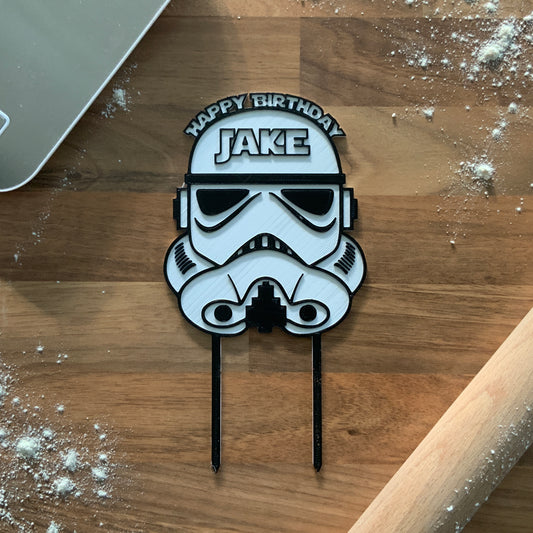 Classic Stormtrooper - Personalised Cake Topper