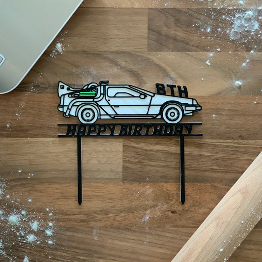 Back to the Future - Personalised Cake Topper