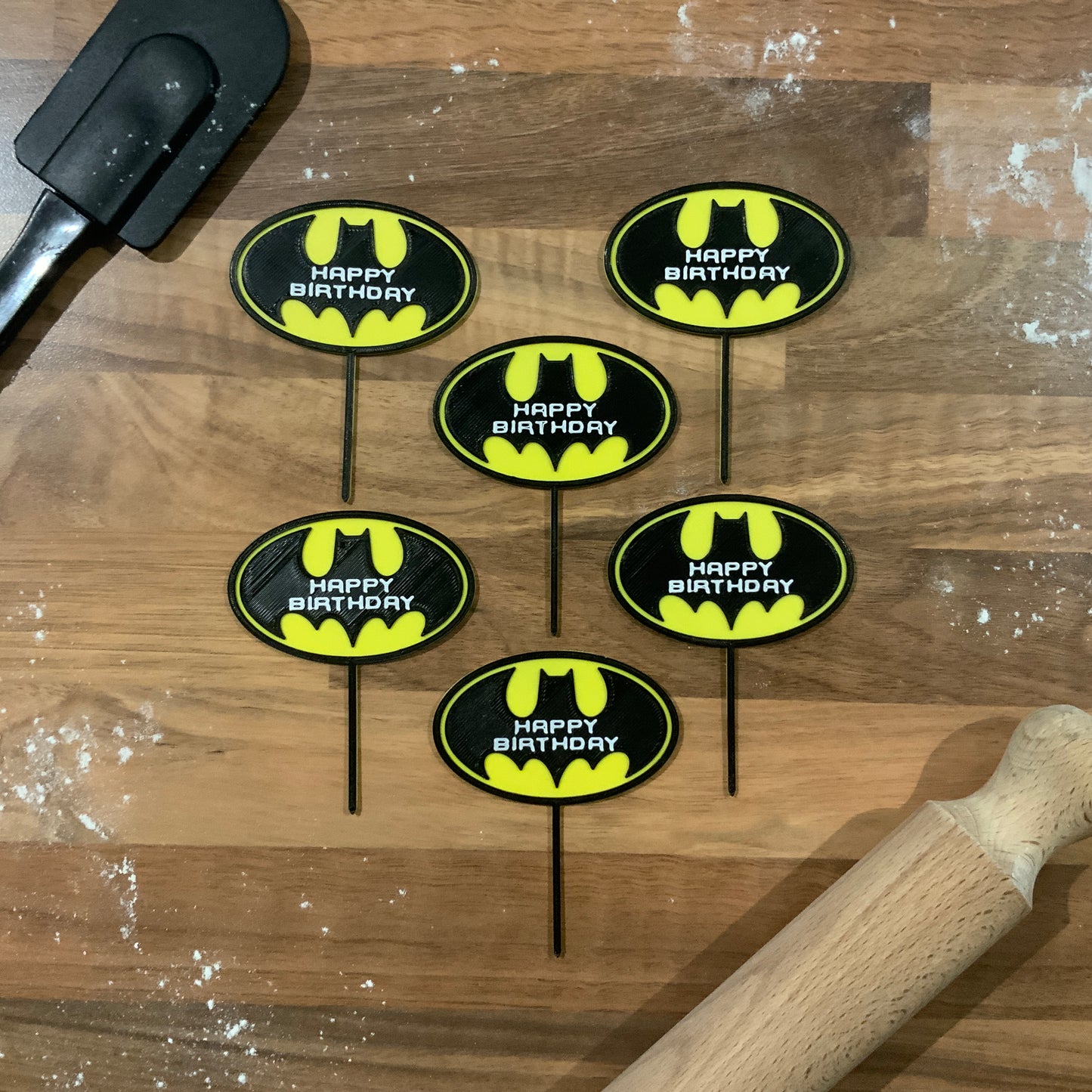 Batman - Personalised Cake Topper & Cupcake Toppers